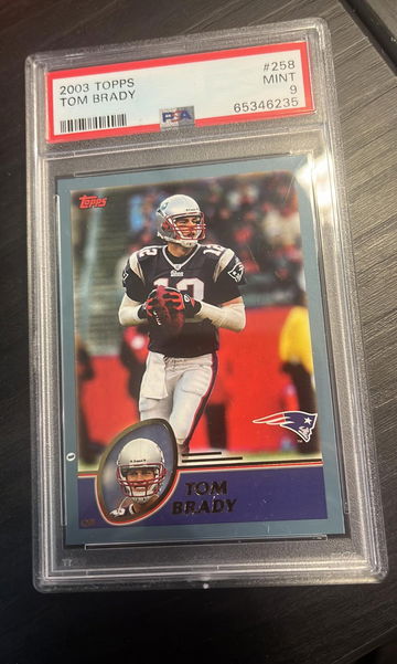 2003 Topps Tom Brady PSA 9