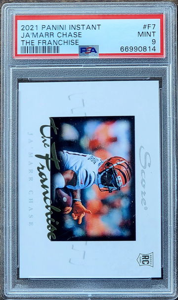 2021 JA'MARR CHASE Panini Instant The Franchise /1,966 PSA 9 POP 7 Rookie #F7