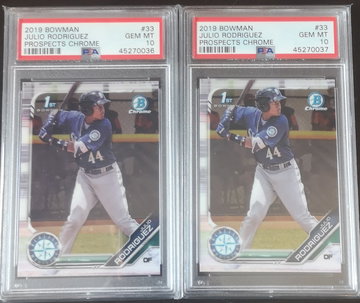 Julio Rodriguez Lot of 2 B