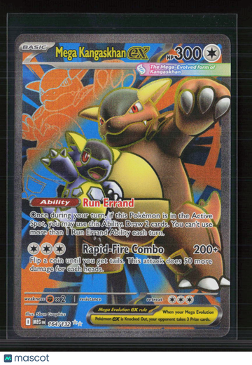 Pokemon 2025 Mega Evolution Mega Kangaskhan EX SAR #164/132