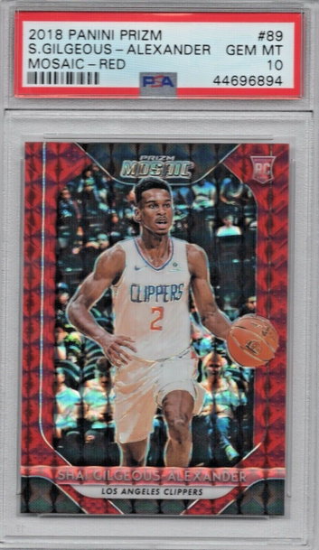 New listing
		2018 Panini Prizm Mosaic 89 Shai Gilgeous-Alexander Red PSA 10 Rookie