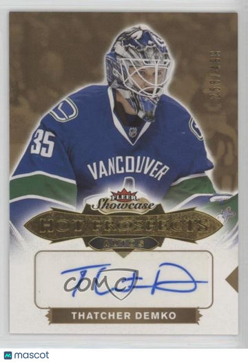 2016-17 Upper Deck Fleer Showcase - [Base] Thatcher Demko #196 [None] Rookie 258/499