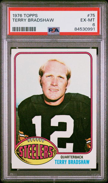 1976 Topps Terry Bradshaw #75 PSA 6