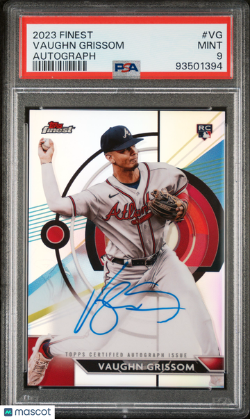 2023 Topps Finest Finest Autographs Vaughn Grissom #VG PSA 9