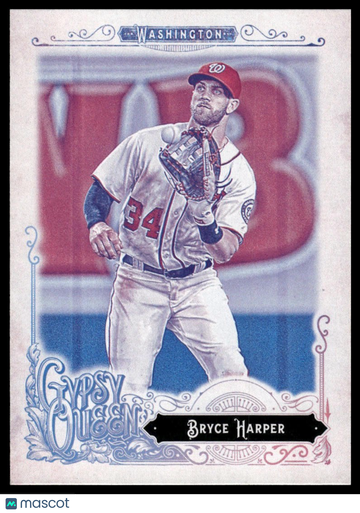 2017 Topps Gypsy Queen Bryce Harper #171 Missing Blackplate