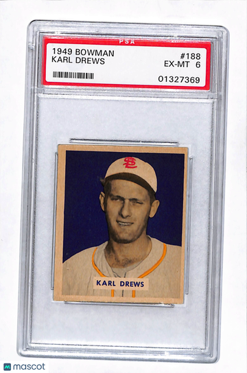 1949 Bowman Karl Drews #188 PSA 6