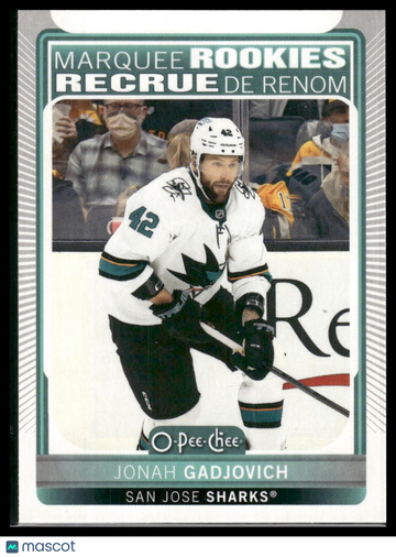 2021-22 Upper Deck Jonah Gadjovich #640 2021-22 O-Pee-Chee Update RC