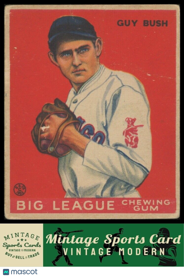 1933 Goudey Guy Bush #67 Rookie RC RC
