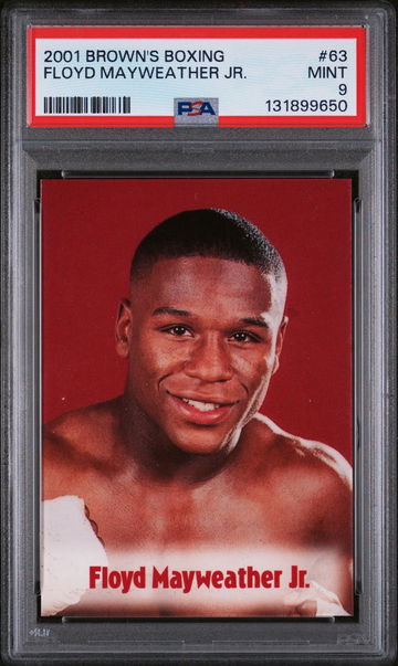 2001 Brown's Boxing Floyd Mayweather #63 PSA 9