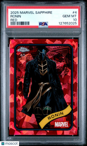 2025 Topps Chrome Marvel Sapphire Edition Ronin #4 PSA 10