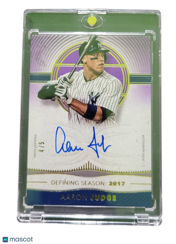 2021 Topps Definitive Collection Aaron Judge #DSAC-AJ Purple /5