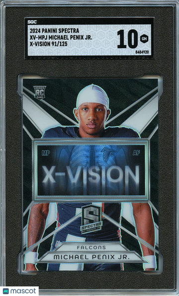 2024 Panini Spectra Michael Penix Jr. #XV-MPJ Prizm Rookie SGC 10