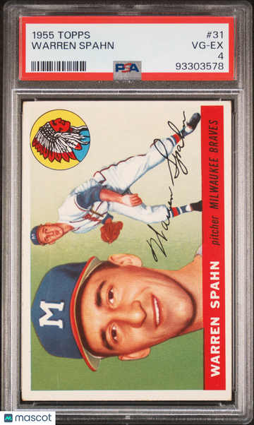 1955 Topps Warren Spahn #31 PSA 4