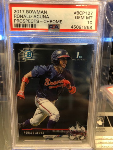 2017 bowman chrome Ronald Acuna