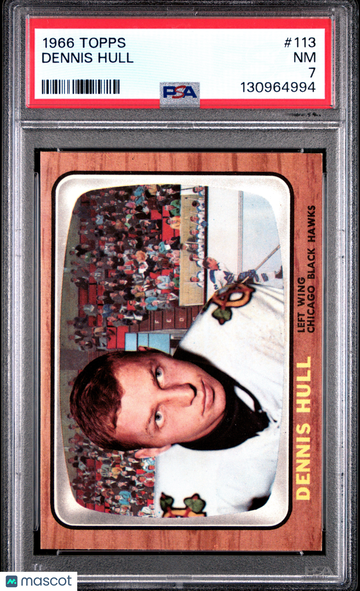 1966 Topps Dennis Hull #113 PSA 7