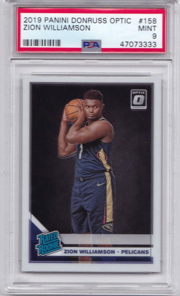 Zion Williamson 2019 Optic PSA 9 
