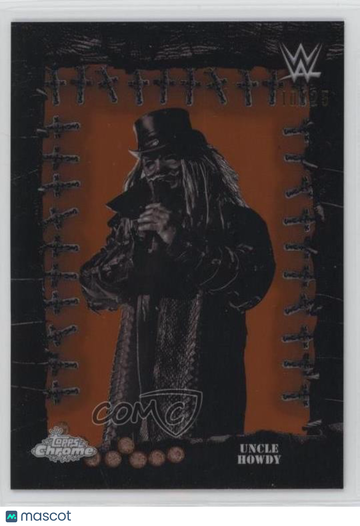 2025 Topps Chrome WWE x Cactus Jack - Famed Phantoms - Orange Ref Uncle Howdy #FMP-23 Orange Refractor 10/25