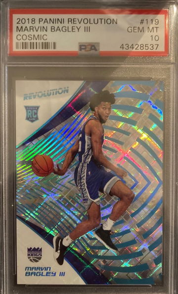 2018-19 Marvin Bagley III Rookie RC #/100 Cosmic Panini Revolution #119 PSA 10 Pop 10