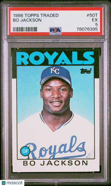 1986 Topps Traded Bo Jackson #50T PSA 5