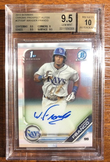 WANDER FRANCO 2019 Bowman Chrome Auto BGS 9.5/10