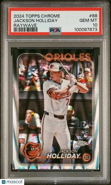 2024 Topps Chrome Jackson Holliday #88 Raywave PSA 10
