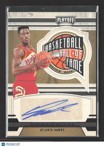 2022 Panini Chronicles Playoff Basketball Dominique Wilkins #HOF-DWL Auto