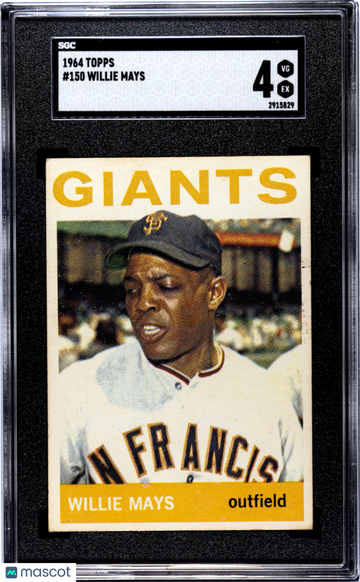 1964 Topps Willie Mays #150 SGC 4