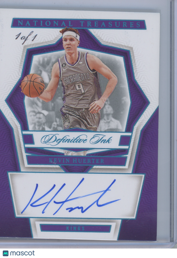 2023-24 Panini National Treasures Definitive Ink Kevin Huerter #DI-KVH /1 Autograph