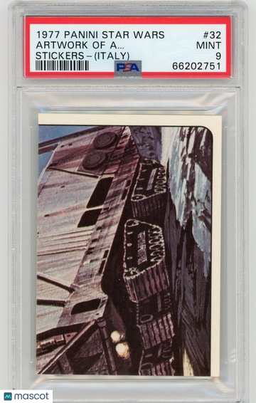 1977 Panini Stickers Star Wars (Italy) Artwork Of A.. . #32 PSA 9