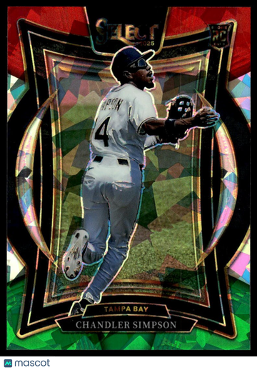 2025 Panini Select Chandler Simpson #65 Red and Green Ice Prizms