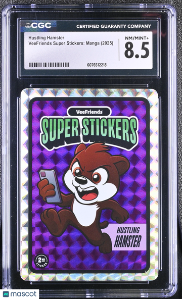 2025 Veefriends Super Stickers: Manga Hustling Hamster CGC 8.5