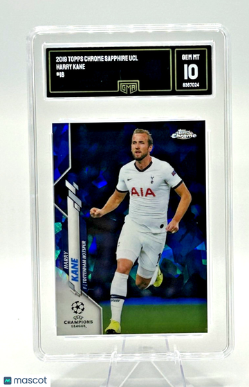 2019-20 Topps Chrome UEFA Champions League Sapphire Edition Harry Kane #18 [Base] Base Set GMA 10