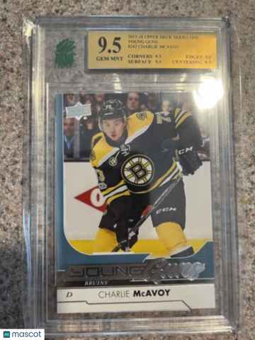 2017-18 Upper Deck Charlie Mcavoy #242 Rookie MNT 9.5