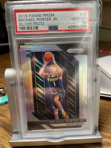 2018 Michael Porter Jr Panini Prizm Silver RC PSA 10