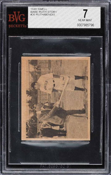 1948 Swell Babe Ruth Story Babe Ruth #26 BGS 7 POP 1 HIGHEST GRADED! RARE!