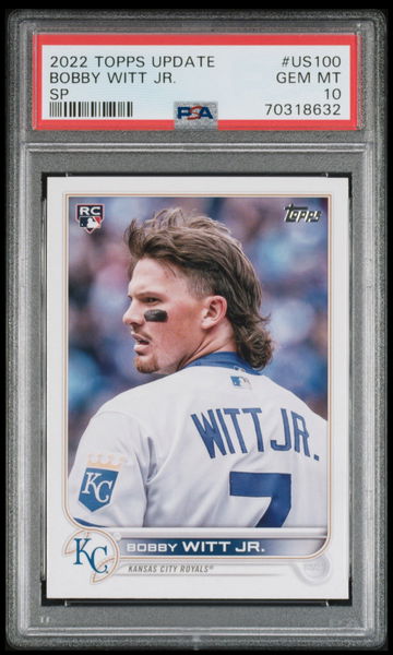 2022 Bobby Witt Jr Topps Update SSP PSA 10 GEM MINT