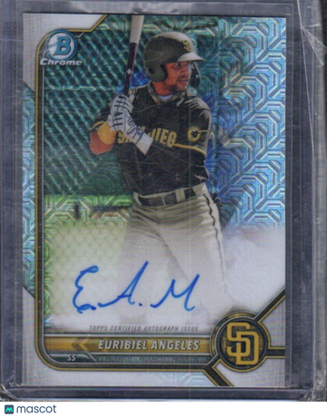 2022 Bowman Euribiel Angeles #BMA-EA Chrome Prospects Autographs Mojo Refractors AU