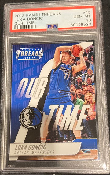 2018 Panini Threads Luka Doncic Our Time PSA 10