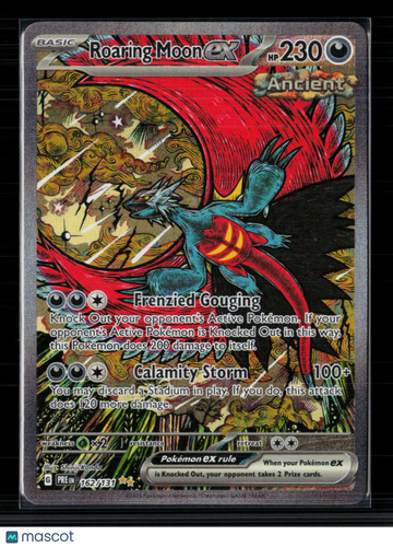 2025 Scarlet & Violet White Flare Roaring Moon EX Holo Secret Rare SAR #162/131