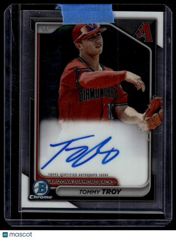 2024 Bowman Tommy Troy #CPA-TT Chrome Prospect Autographs AU