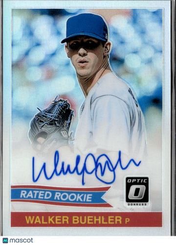 Walker Buehler 2018 Donruss Optic Prizm Auto Los Angeles Dodgers