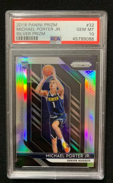 Michael Porter Jr PSA 10 2018 Panini Silver Prizm RC