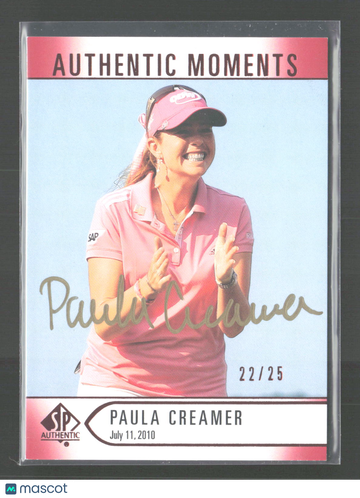 2011 Upper Deck SP Authentic Golf Authentic Moments Paula Creamer #61 /25