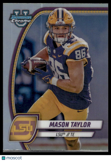 2024 Bowman University Chrome Mason Taylor #128 Refractor