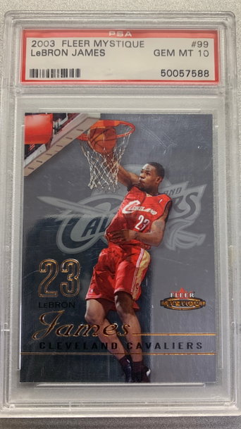 LEBRON JAMES 2003 FLEER MYSTIQUE ROOKIE PSA 10 #/999
