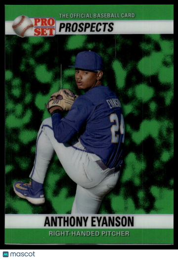 2026 Pro Set Metal - 1990 Pro Set Base Prismatic Green Anthony Eyanson #90B-15 SN