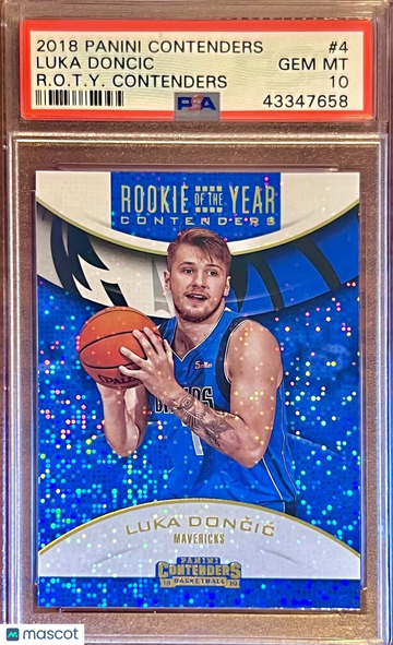 SSP PSA 10 RC Luka Doncic 2018-19 Contenders ROTY Rookie Year Hobby Exclusive