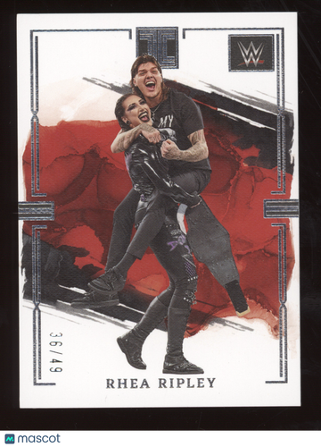 2023 Panini Impeccable WWE Rhea Ripley (with Dominik Mysterio) #4 /49