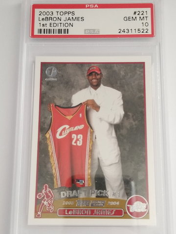 Lebron James 2003 Topps 1st Edition PSA 10