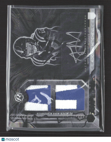 2025 Topps Resurgence Amped Up Rookie Patch Autographs Adonai Mitchell #AU-AM Player-Worn Memorabilia Rookie Patch Autog